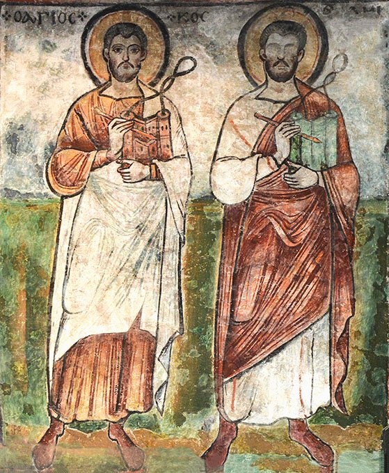 Coptic saint preserved wall art